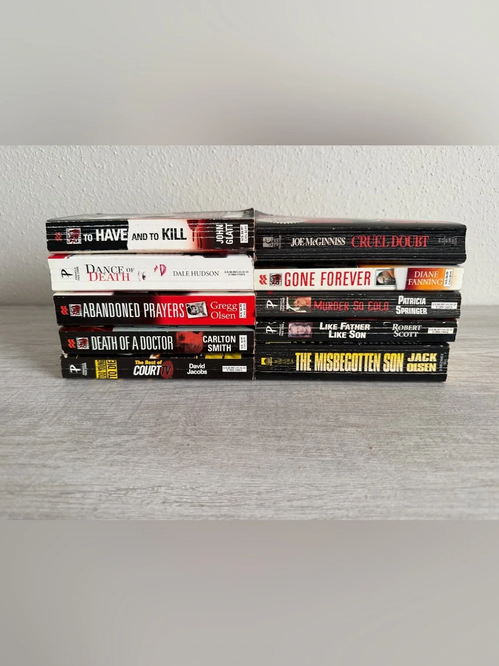 True Crime Paperbacks Lot Of 10 Murder Killer Homicide Detective